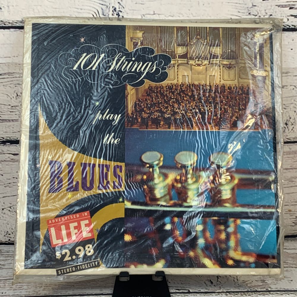 101 Strings‎ – Play The Blues [1958 Vinyl Record Album LP] Sealed